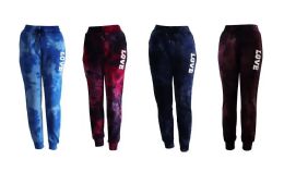 24 Bulk Ladies Winter Pants Love Logo Assorted Size L/XL