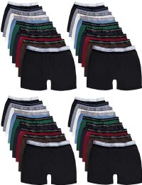 120 Bulk Men's Cotton Underwear Boxer Briefs In Assorted Colors Size Small