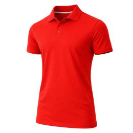 24 Bulk Men's Dry Fit MoisturE-Wicking Polo Shirt Red 4XLarge