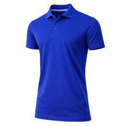 24 Bulk Men's Dry Fit MoisturE-Wicking Polo Shirt Royal 4XLarge