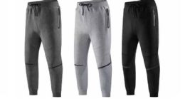 24 Bulk Men's Fashion Fleece Sweatpants Pack A
