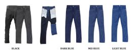 12 Bulk Men's Fleece Lining Jeans In Dark Blue Pack B