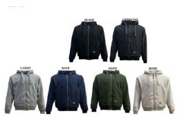 12 Bulk Men's Heavy Fleece Hoodie With Sherpa Lining In Bone (pack B: M-2xl)
