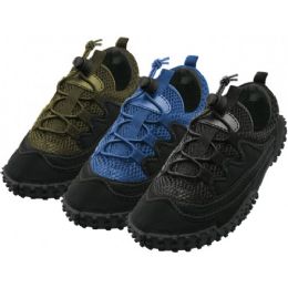 36 Bulk Men's Lace Up Wave Water Shoes Size 12