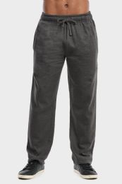 36 Bulk Men's Lightweight Fleece Sweatpants In Charcoal Size 3xl