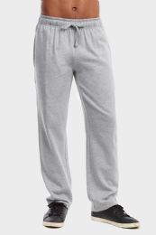 36 Bulk Men's Lightweight Fleece Sweatpants In Heather Grey Size 3xl