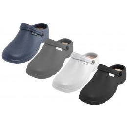24 Bulk Men's Sport Close Toe Rubber Nursing Clogs Size 8-13