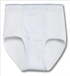 156 Bulk Men's White Cotton Brief, Size 5xl