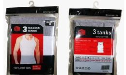 12 Bulk Men Tagless Tanks In Mixed Colors Size L