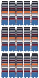 180 Bulk Men's Cotton Underwear Boxer Briefs In Assorted Colors Size Medium