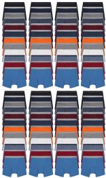 96 Bulk Men's Cotton Underwear Boxer Briefs In Assorted Colors Size Large