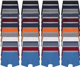 60 Bulk Men's Cotton Underwear Boxer Briefs In Assorted Colors Size Medium