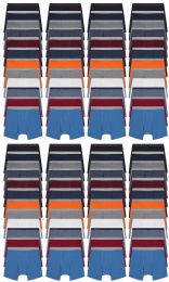 96 Bulk Men's Cotton Underwear Boxer Briefs In Assorted Colors Size X-Large