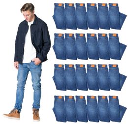 24 Bulk Mens Classic Fit Relaxed Fit Original Denim Jeans