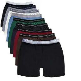 6 Bulk Mens Cotton Underwear Boxer Briefs In Assorted Colors Size Small