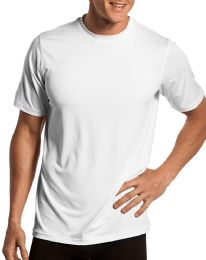 60 Bulk Mens Cotton Short Sleeve T Shirts Solid White Size M