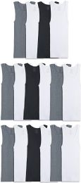 720 Bulk Mens Fruit Of The Loom Assorted Color Ribbed Cotton Tank Top Assorted Sizes S-xl