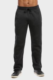 36 Bulk Mens Lightweight Fleece Sweatpants In Black Size 3xlarge