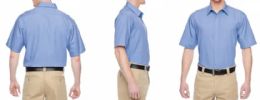 24 Bulk Men's Plus Size Snap Closure Solid Color Short Sleeve Woven Shirt Assorted Colors Sizes 2x And 3x