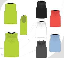 72 Bulk Mens Sleeveless Performance Top S-xl