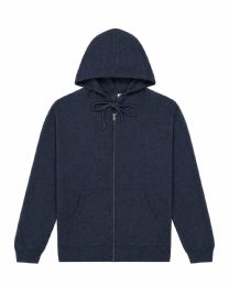 18 Bulk Mens Sponge Fleece Dtm Full Zip Hoodie Navy Size Small