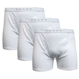36 Bulk Mens White Boxer Briefs Size X Large