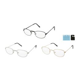 12 Bulk Metal Spring Hinge Single Power Reading Glasses