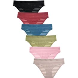 216 Bulk Mopas Ladies No Show Bikini Panty Large