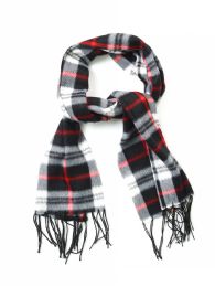 1572 Bulk Fleece Scarves - Plaid Prints