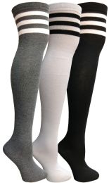 60 Bulk Yacht & Smith Womens Over The Knee Referee Thigh High Boot Socks