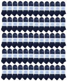 240 Bulk Yacht & Smith Women's Light Weight No Show Loafer Ankle Socks Solid Navy