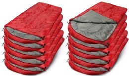 30 Bulk Yacht & Smith Temperature Rated 72x30 Sleeping Bag Solid Red