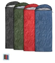 20 Bulk Yacht And Smith Polyester Sleeping Bag In Assorted Colors 72" X 30" Inches