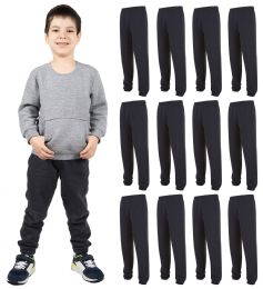 288 Bulk Boys Gray Joggers Size X-Large