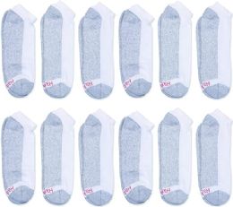 3600 Bulk Hanes Mens White Low Cut Ankle Socks Size 10-13 Shoe Size 6-12