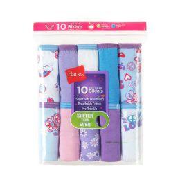4800 Bulk Hanes Girls Cotton Bikini Underwear Size 8