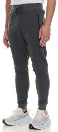 216 Bulk Mens Cotton Fleece Zipper Jogger Heather Charcoal Assorted Sizes S-3x