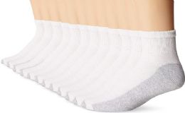 900 Bulk Hanes King Size Mens White Ankle Sock Size 13-15 Shoe Size 12-14