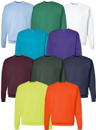 180 Bulk Mens Cotton Fleece Irregular Sweat Shirts Assorted Colors And Sizes