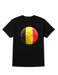 24 Bulk Unisex Cotton Soccer Printed T Shirt Belgium Soccer Printed Tee Size 3X-Large
