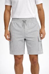 48 Bulk Yacht & Smith Mens 5 Pocket Cargo Shorts, Heather Gray Size Medium