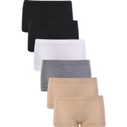 432 Bulk Sofra Girl's Seamless Panty Size Medium