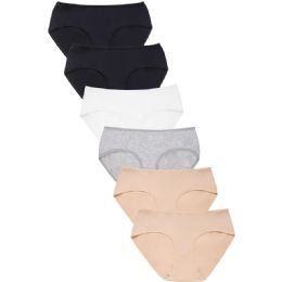 216 Bulk Sofra Ladies Extended Side Cotton Bikini Panty Size Large