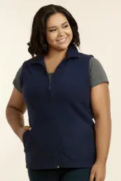 12 Bulk Sofra Ladies Polar Fleece Vest Plus Size Xlarge