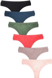 432 Bulk Sofra Ladies Seamless Thong Panty