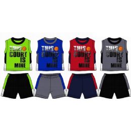 48 Bulk Spring Boys Close Mesh Short Sets Size Infant