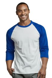 30 Bulk Top Pro Men's 3/4 Sleeve Baseball Tee 3XL