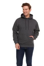 72 Bulk Unisex Cotton Hoodie Sweatshirt In Charcoal Gray Size Xlarge