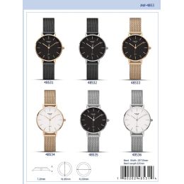 12 Bulk Men's Watch - 48532 assorted colors
