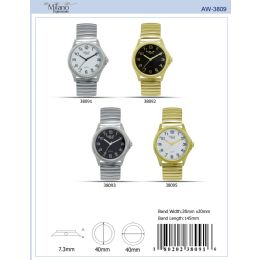 12 Bulk Men's Watch - 38095 assorted colors